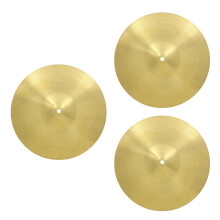 3Pièces Cymbales Crash En Laiton Pour Batterie Jazz & Pratique