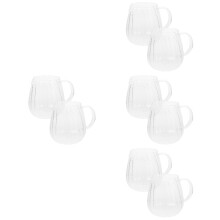 8St Melkkan Met Handvat, Hittebestendig Voor Koffie En Drank