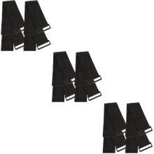 12St Zwarte Kabel- En Armstraps Met Duurzame Haak-En-Lus Sluiting