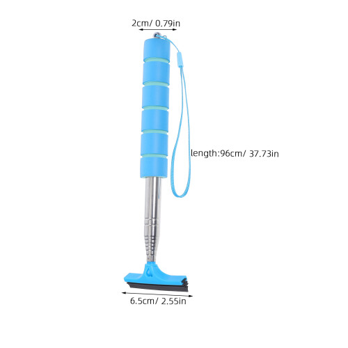 Essuie-Glace Extensible Bleu Caoutchouc Inox Mousse 2
