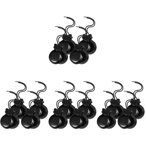 16Pièces En Bois Noires Légeres Instruments De Percussion