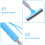 Essuie-Glace Extensible Bleu Caoutchouc Inox Mousse 8