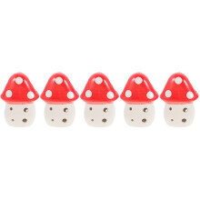 5Pièces Ocarina Portable Rouge 6 Trous Jouet Musical Débutants Enfants