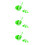 3Pièces Kit Vert Outils Bol Pinceau Spatule 5