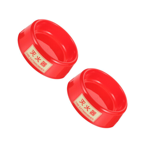 2Pièces Base Extincteur Rouge Pour Usage 2-4Kg