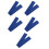 5Pcs Blue Fabric Piano Keyboard Protector Covers for Electric Piano 1