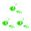 3Pièces Kit Vert Outils Bol Pinceau Spatule 7