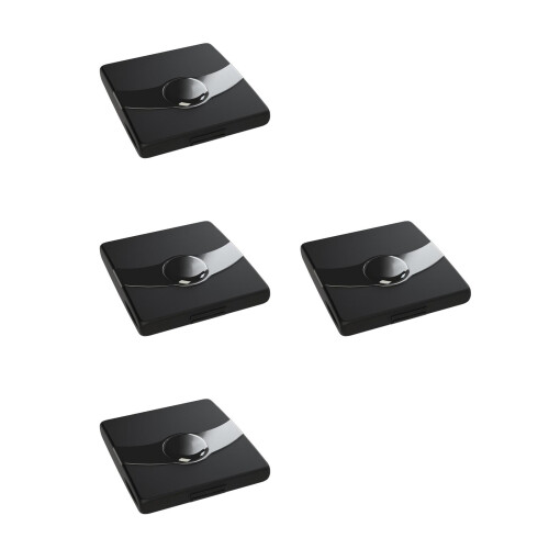 4Pièces Boîte De Protection Anches Oboe ABS Noir Fermeture Sécurisée