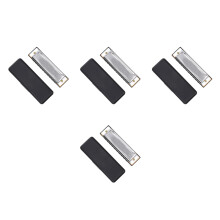 4St Zilveren Harmonica Met 10 En 20 Tonen Voor Bluesmuziekfans
