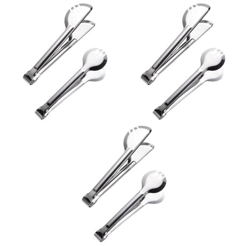 6St Handige Voedselclips Rvs Keukenklem Multifunctioneel