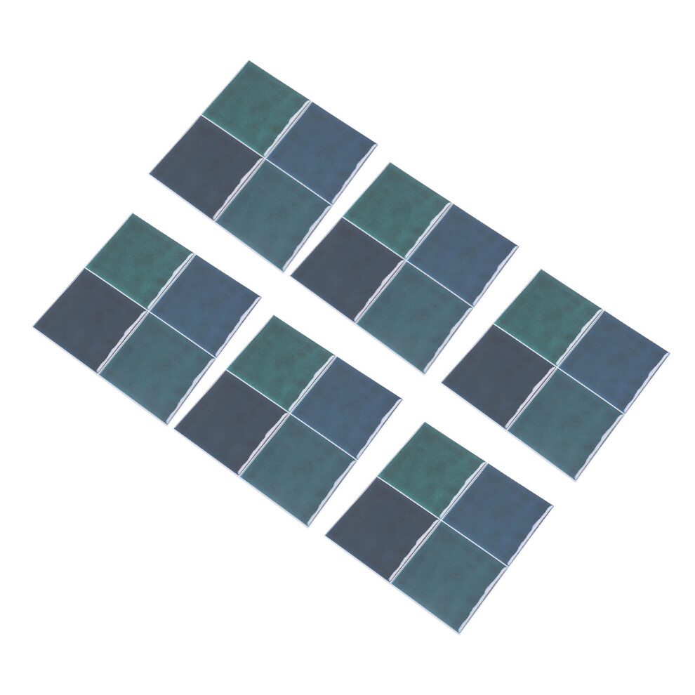 10Pcs 15X15cm European Ceramic Tile Stickers Waterproof Self-Adhesive Wall Decals 8491386920617