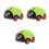 3Pièces Jouets Voitures Mini Vertes À Rappel Design Animé Captivant 8