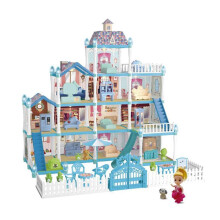 Casa de Muñecas para Niños, Casa de Villa, Caja de Regalo para Niñas, Princesas, Castillo, Juguete, Juego de Bricolaje, Regalo 556-63