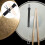 2Sets Durable Maple Drumsticks and Non-Slip Steel Wire Drum Brushes 9