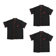 3PiĂšces Blouse Catering Courte Manche Confortable Et