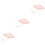 3Pièces Chapeaux Rose Coton Protection Uv Strap Réglable Été 1
