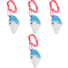 4Pièces Ocarina Céramique 6 Trous Portable Pour Débutants