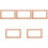 5Pcs Khaki Light Cover Wall Plate Protective Outlet Stickers 4