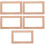 5Pcs Khaki Light Cover Wall Plate Protective Outlet Stickers 8