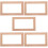 5Pcs Khaki Light Cover Wall Plate Protective Outlet Stickers 9