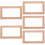 5Pcs Khaki Light Cover Wall Plate Protective Outlet Stickers 11