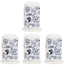 4Pcs Blue Porcelain Toothpick Holder for Hamster Creative Storage Box