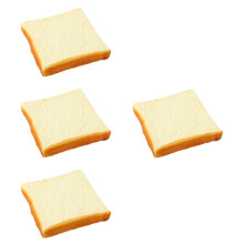 4St PU Nep Brood Modellen Realistisch Decor Voor Keuken En Fotoshoot