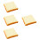 4Pcs Vivid Simulation Bread Decor PU Material Fake Toast Kitchen Props 1