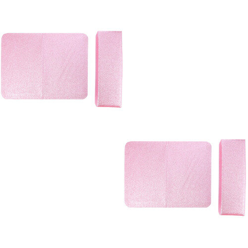 2Sets Manicure Handkussen Paars Roze Comfortabel Handsteun Set