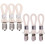 30Pcs Versatile White Cotton Loop Tea Towel Holder Clips for Home Use 2