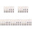 30Pcs Versatile White Cotton Loop Tea Towel Holder Clips for Home Use 4