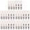 30Pcs Versatile White Cotton Loop Tea Towel Holder Clips for Home Use 8