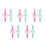 10Pièces Bracelets Slap Licorne En Polyester Pour Sport 4