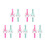 10Pièces Bracelets Slap Licorne En Polyester Pour Sport 5