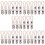 30Pcs Versatile White Cotton Loop Tea Towel Holder Clips for Home Use 10