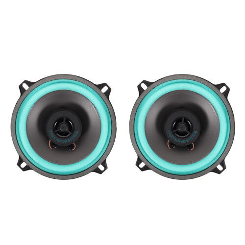 2Pcs Car Audio Full Range Speakers Durable Pp+iron Door Speaker Kit