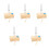 5Sets fork Set with Hammer for Kids Assorted Color Wooden Base 1