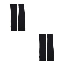 2Paren Zwarte Ademend Ijszijde Arm Sleeves Voor Outdoor Sporten