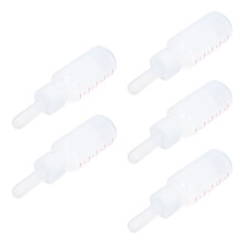 5Sets Melkflesjes Siliconen PP Voedingsaccessoires Wit