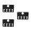 3Pcs Sturdy PP Wall Comb Hanger and Hair Clipper Bracket Black 1