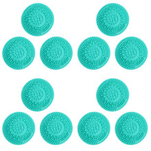 12St Groene Silicone Borstel Reinigingsmat Voor Make-Up Thuis Gebruik