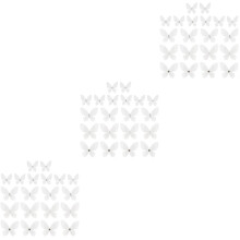 60St Vlinderapplicaties Organza Met Parel DIY Kledingdecoratie