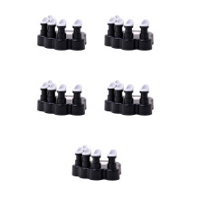 10St Ergonomische Piano Vingertrainer ABS Zwart Voor Vingerkracht