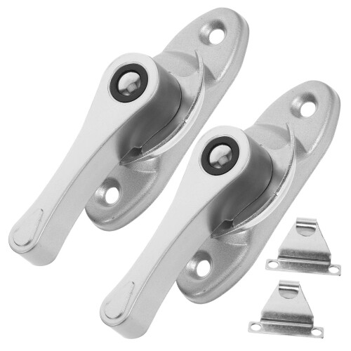 6Sets Silver PVC Window Locks for Sliding Windows Child Safety Durable 2