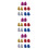 30Pcs Light Plastic Cheer Poms with Handle Assorted Colors for Sports 6