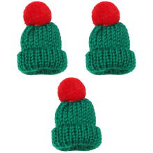 3Sets Kleine Gebreide Hoedjes Multi Gebruik Kleding Sieraden Decoratie