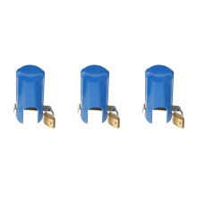 3Sets Blue Outdoor Faucet Lock Anti-Theft Hose Bib Lock for Garden Tap