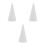3Pièces Cônes En Polystyrène Blanc Pour Modelage Et Décors Gâteaux 6