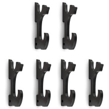 3X Sword Wall Mount 2/Set 1-Tier Padded Hook Katana Holder Adjustable Display Hanger for Samurai Sword Tanto,2-Tier
