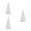 3Pièces Cônes En Polystyrène Blanc Pour Modelage Et Décors Gâteaux 8